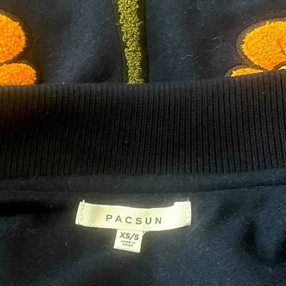 PacSun Varsity Jacket with Floral Sleeves - Picture 9 of 9